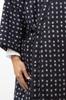 Watanosato Kurume Orimae Long Hanten for Men Size Fits Most Gray White (One (M-L), Square)