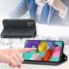 Wallet Case for Samsung Galaxy A51 5G, Vintage Style Smooth, Black