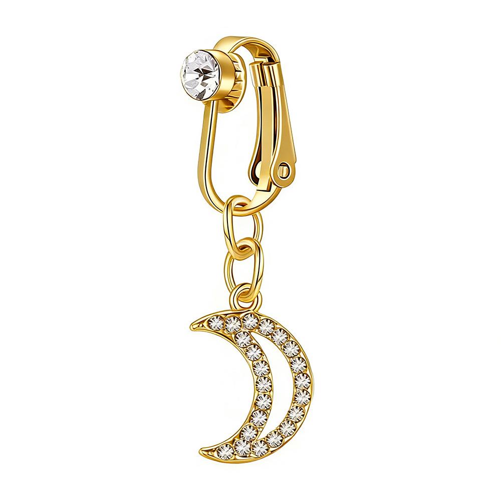 Stylish No-Clip Navel Ring and Stud Collection
