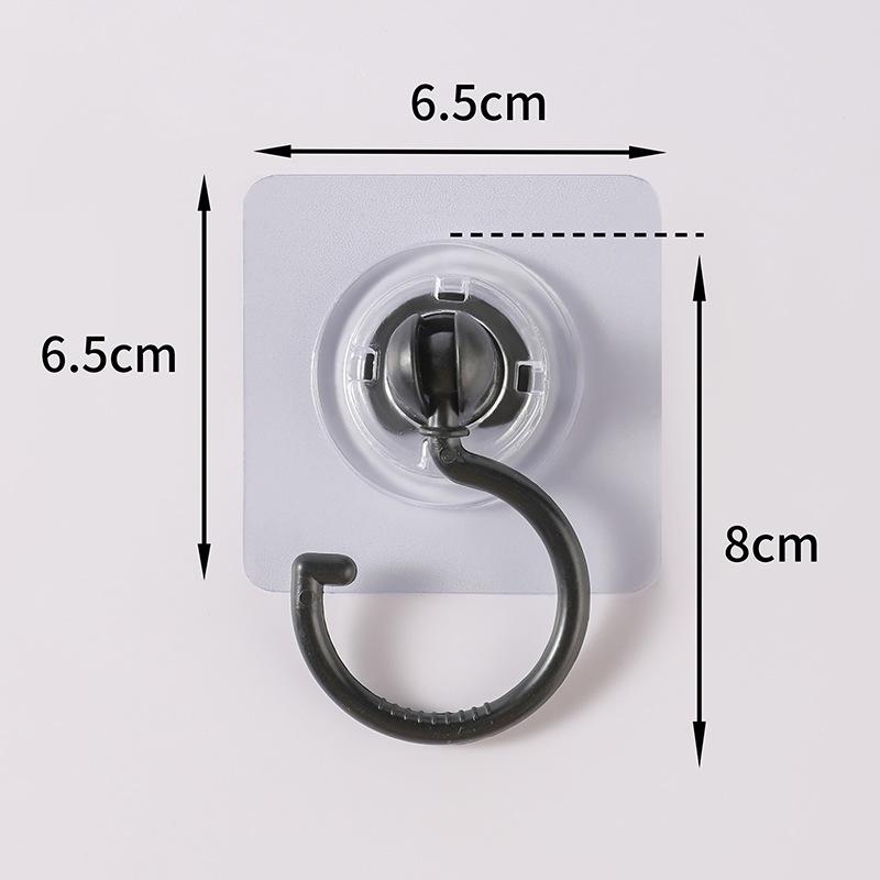 20/10 Pcs Self-Adhesive Wall Hanging Hook 360° Rotating No-Drilling Ceiling Household Hook