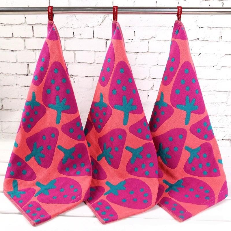 3/1Pcs Useful Towel Square Absorbent Towel Without Shedding Hair, Children's Hand Towel Soft and Skin Friendly