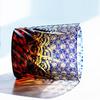 Edo Kiriko Hand-Carved Crystal Whiskey Glass