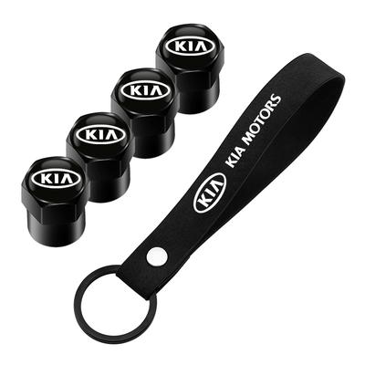 Car Key Ring Suede Rope Keychain Metal Wheel Tire Valve Caps For Rio Ceed Sportage Cerato Soul Sorento Picanto Optima Wspy00