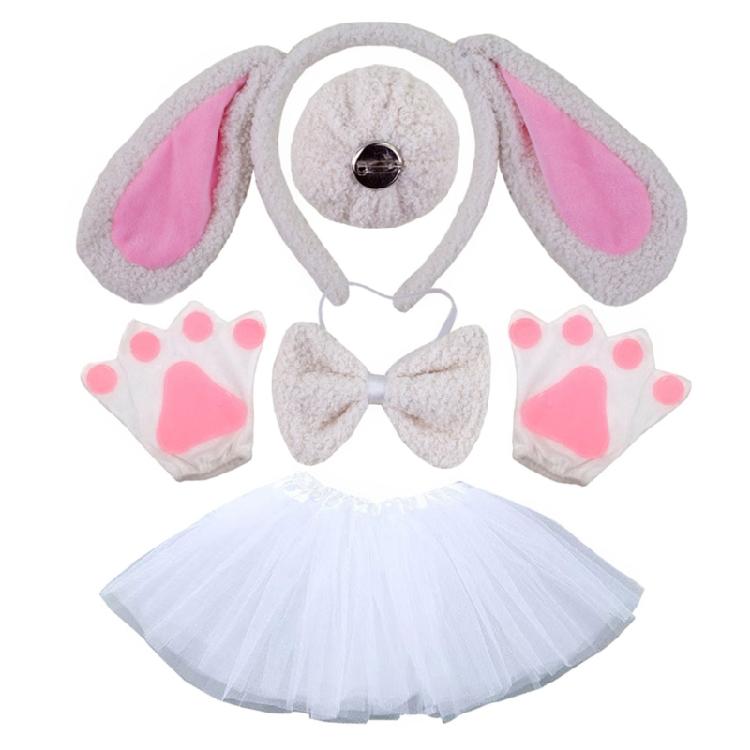 Dog Costume Accessories Ear Headbands,Bows,Nose,Tail Halloween Cosplays Props