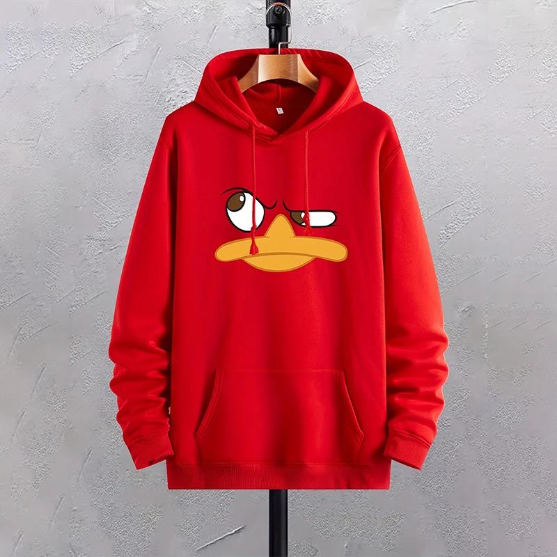 

2025 Hooded Sweatshirts Funny Duck Printed Hoodies Men Women Daily Casual Sports Pullover Home Outdoor Hoody Tops Men s Clothes S