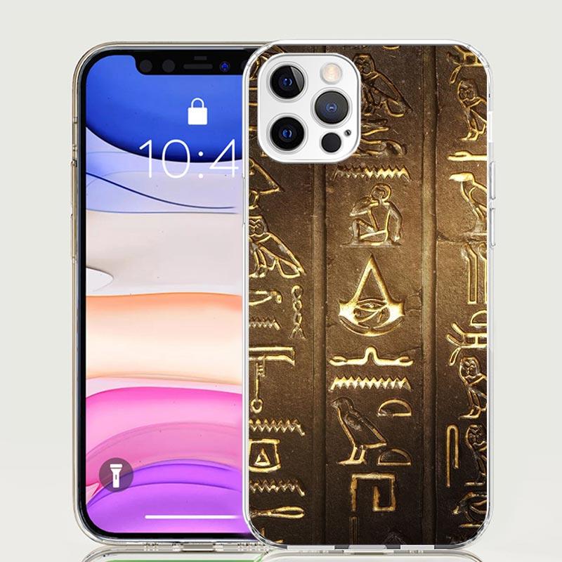 Egypt Nefertiti Anubis Ankh Pharaoh Phone Case For iPhone 17 Air 16 15 Plus 11 14 Pro Max 13 Mini 12 7 8 + SE Pattern Art Custom