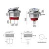 12V-24V 20A Car 22mm Switches Button Round Shape Rocker Switch Stainless Steel Self-locking Two Positions Button ON-OFF 3 Pins Battery Switches5