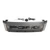 Matt Black Front Bumper Grill Grille Fit Ford Ranger T6 2012-2014 W/ LED Light