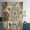 African Style With Tiger Skin Tulle Sheer Curtains for Living Room the Room Bedroom Kitchen Decoration Voile Organza Curtains