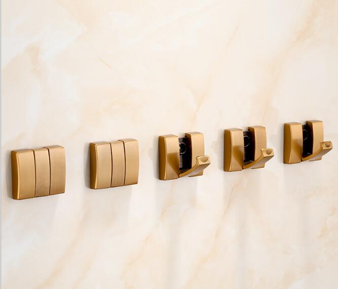 Cârlig Robă Negru Tuqiu Pliabil Cu Aspect Antic Umeraș Raft Haine Cârlig Prosop Aluminiu Cârlig Bucătărie Agățător Ușă Montat pe Perete