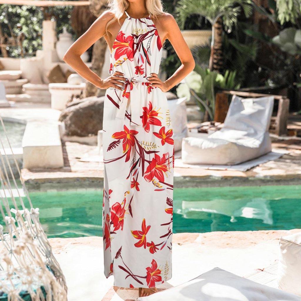 Sexy Women Style Dress Boho Long Maxi Evening Party Dress Casual Beach Dresses Sundress for Girls Ladies