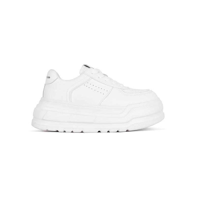 Soft sheepskin~ Italian brand thick-soled lightweight soft-soled small white shoes for women's 2025 spring new height-increasing casual board shoes