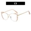 New Fashion Cat Eye Large Frame TR90 Photochromic Reading Glasses Women Anti Blue Light Prescription Eyewear