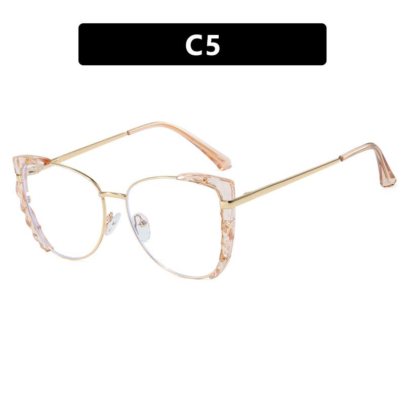 

New Style Fashion Style Cat Eye Large Glasses Frame Flat Lens TR90 Material Photochromic Lens Reading Presbyopia Eyeglasses Women s Anti Blue Light 0