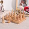 Holz 15 Finger Display Ringhalter Schaukasten Ständer Schmuck Ringe Organizer