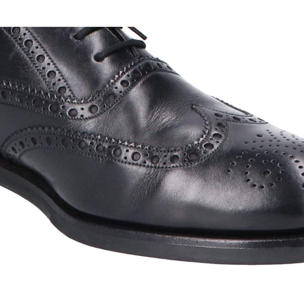 YANKO 104634 Full Glove Wingtip Leather Shoes 7 1/2 blackUsed