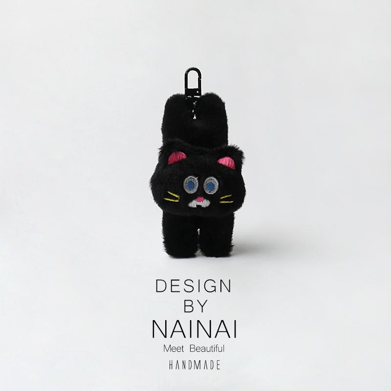 Adorable Plush Keychain Sweet Hanging Decoration Versatile Daily Bag Accessory Cute Purr-fect Companion for Any Occasion