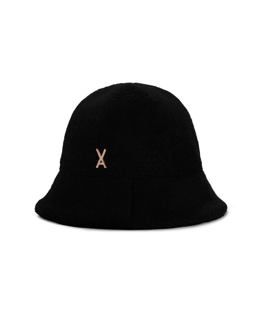 Bajal Va Studded Wool Bucket Hat Black