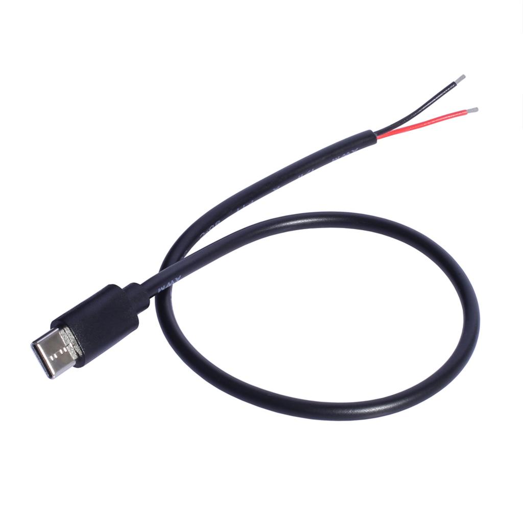USB C auf offenes Kabel Stromkabel 30CM 20AWG Pigtail-Leitung zum Aufladen von USB Typ C Geräten wie Telefonen, Tablets und mehr