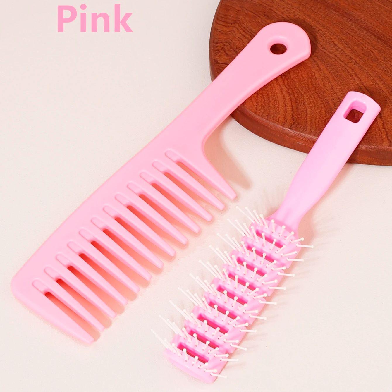

Breathable hair brush and wide toothed comb, with ball head for drying and breathable hair brush, Special for real hair wigs