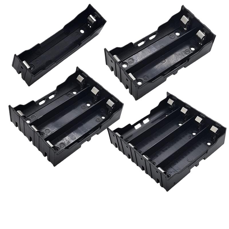 1Pcs 18650 Parallel Battery Box Shell 18650 Parallel 1/2/3/4 Slot Battery Holder Storage Box Case Diy Accessories