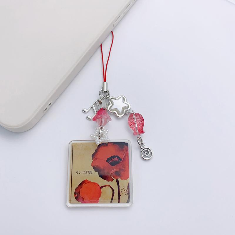 Lovers Lamp Inspired Phone Lanyard Y2K Aesthetic Album Lamp Phone Chainbag Pendant Keychain Decoration Couple Gifts