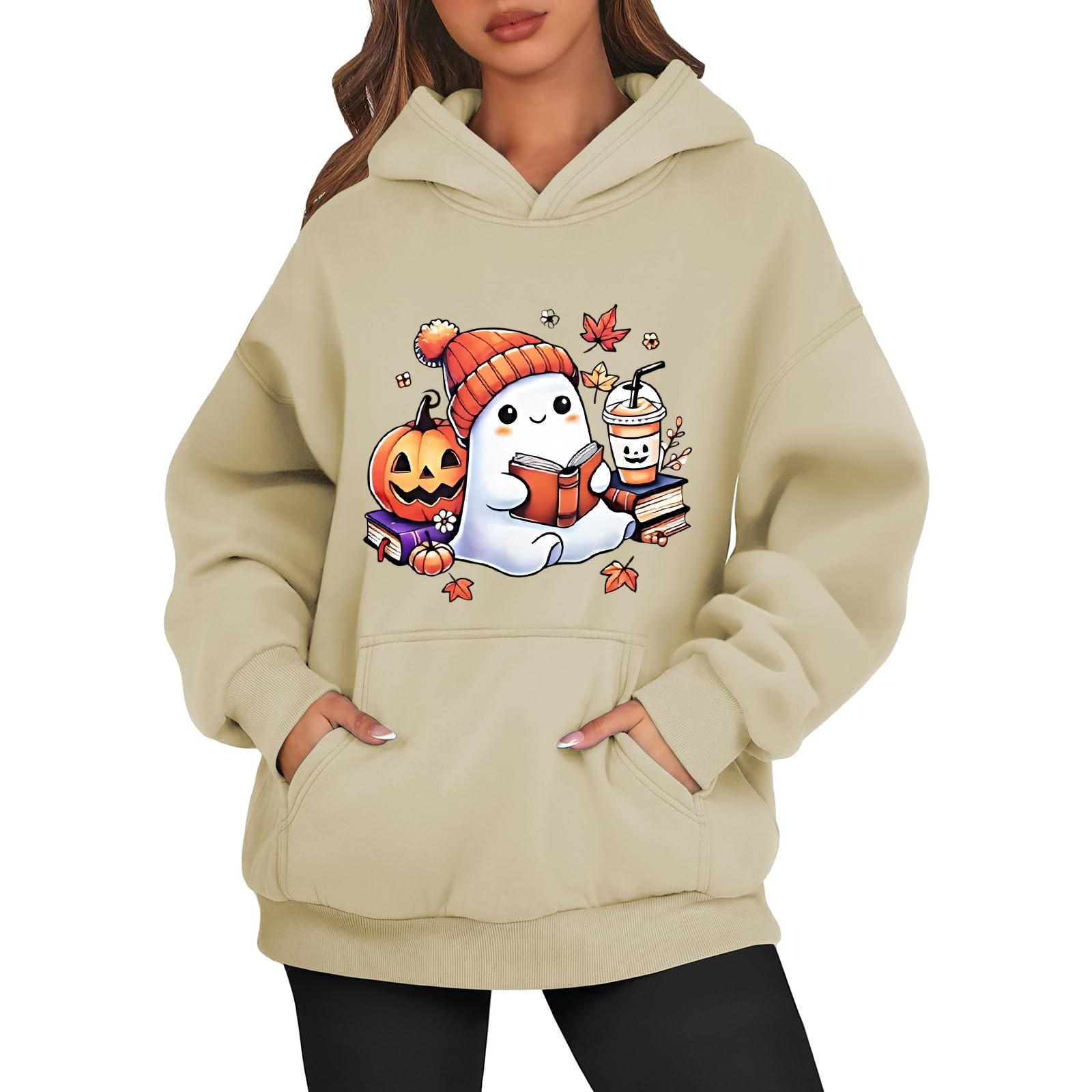 

Женская модная повседневная универсальная повседневная толстовка с капюшоном, повседневная толстовка с длинными рукавами и нашивками сверху XXL бежевый