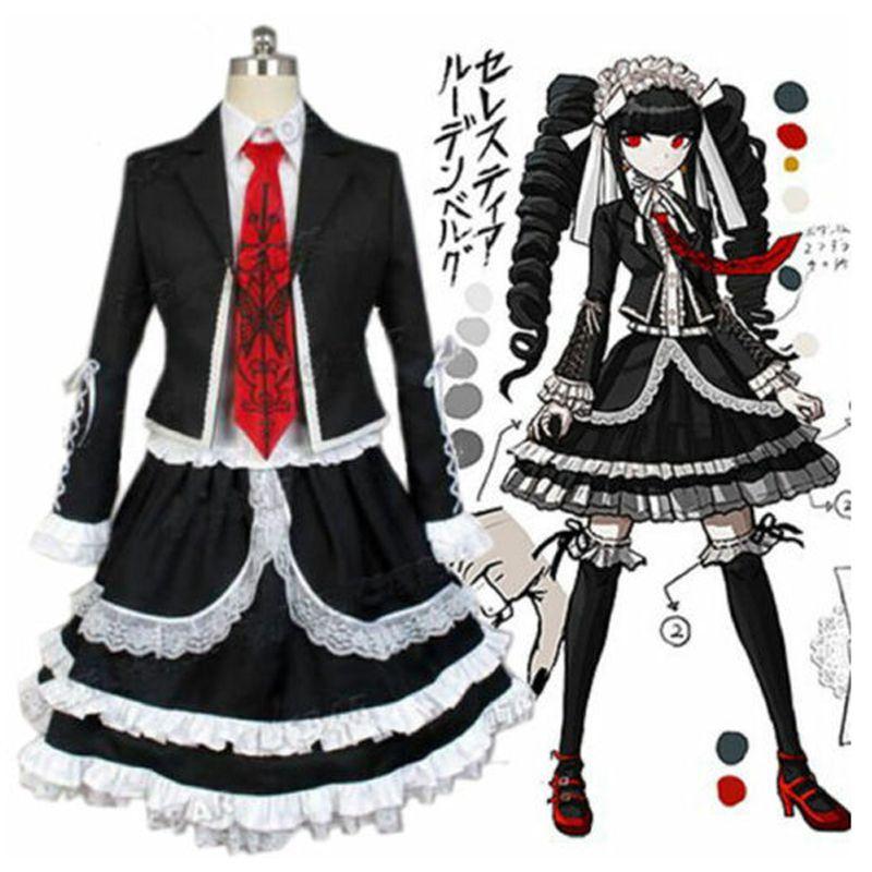 

Костюм Селестии Люденберг из Danganronpa Dangan Ronpa Косплей Костюм на Хэллоуин XL