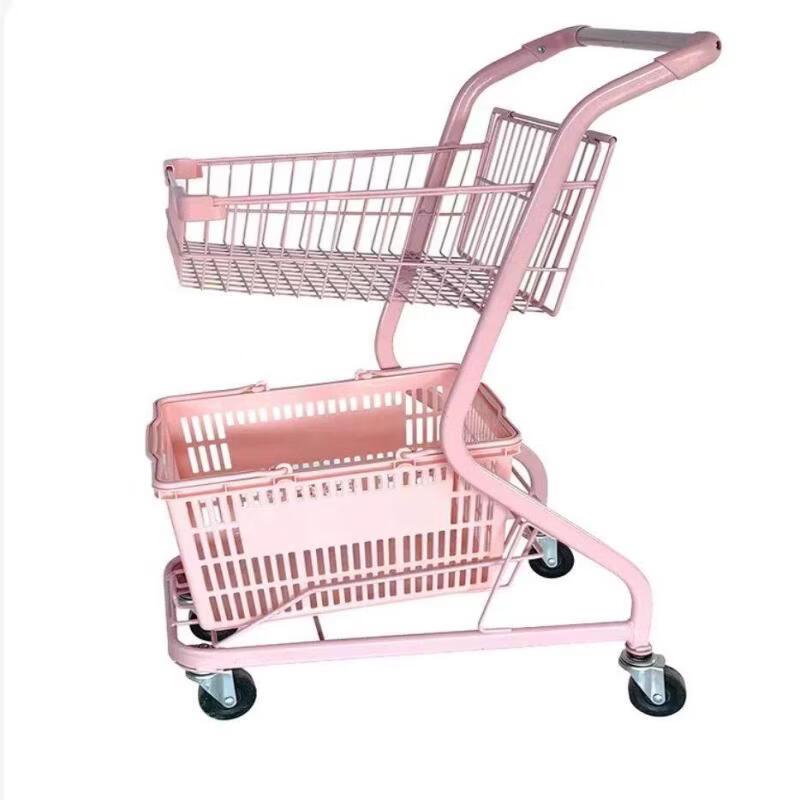 Jundingying F7 Double-Layer Shopping Cart