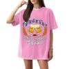 Women's Casual Short Sleeve T-Shirt Oktoberfest Letter Print Loose Fit Crew Neck Lightweight Top for Everyday Wear