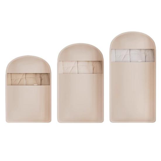 1/3Pcs Hanging Garment Bags with Self Compression Zipper Large Capacity Dustproof Space Saving