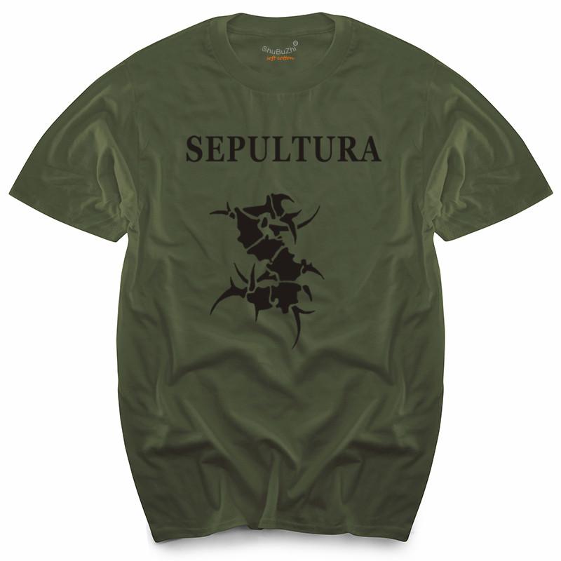 Mens Tshirt Pattern SEPULTURA 2 Summer Style New Arrived Mens Top Tees Brand Tshirts