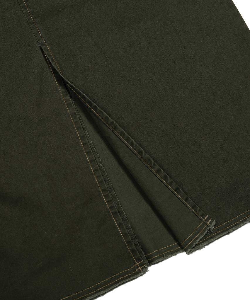 Lunakihu Wxsk008 Tsuru Cotton Long Skirt (Khaki)