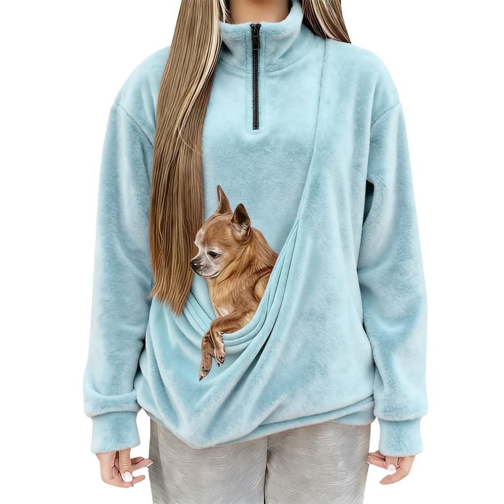 Women's Fashionable Solid Color Long Sleeved Casual Pullover Sweatshirt Top