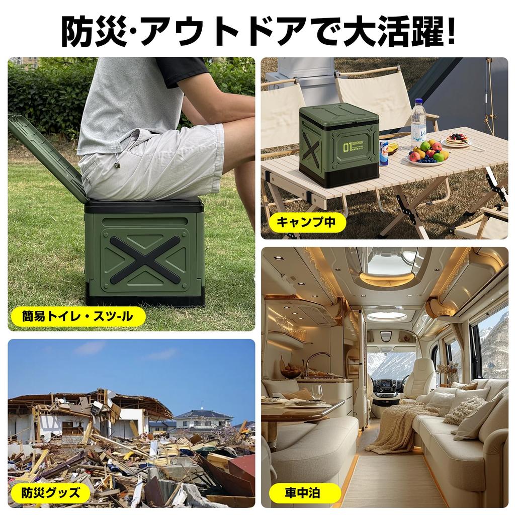 Fanxieast Portable Portable Toilet by a Disaster Prevention Emergency Includes Storage 12 Waste and 12 Storage Capacity of 15 Ideal for Outdoor Water