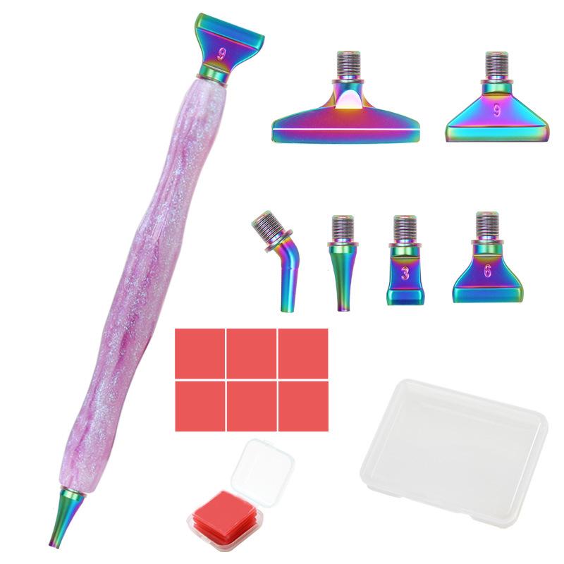 Diamond Painting Rhinestone Pen with Threaded Metal Tip for DIY Embroidery
