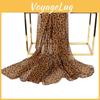 Versatile Leopard Korean Womens Print Chiffon Silk Scarf Xq295