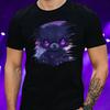 T-Shirt Homme Kawaii Gothique Motif Ours en Peluche Coton Taille S à 5XL