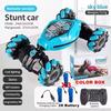Rc Drift Car With Music Led Lights 2.4g Gesture Radio Remote Control Spray Stunt Car 360° Rotating Climbing Car Toys Gift