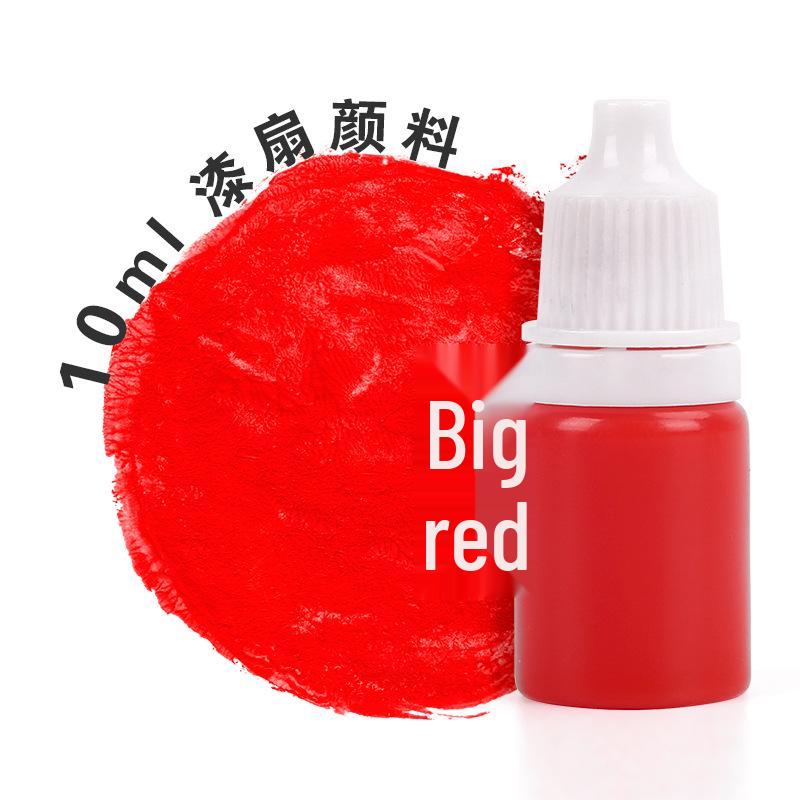 Lacquer Fan Pigment DIY Set: Handmade Fan Materials with Natural Urushi Varnish & Bleached Lacquer Pigments