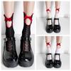 Hollow Out Women Lolita Socks Mesh Jk Hosiery Cute Bow Lace Socks  Lady