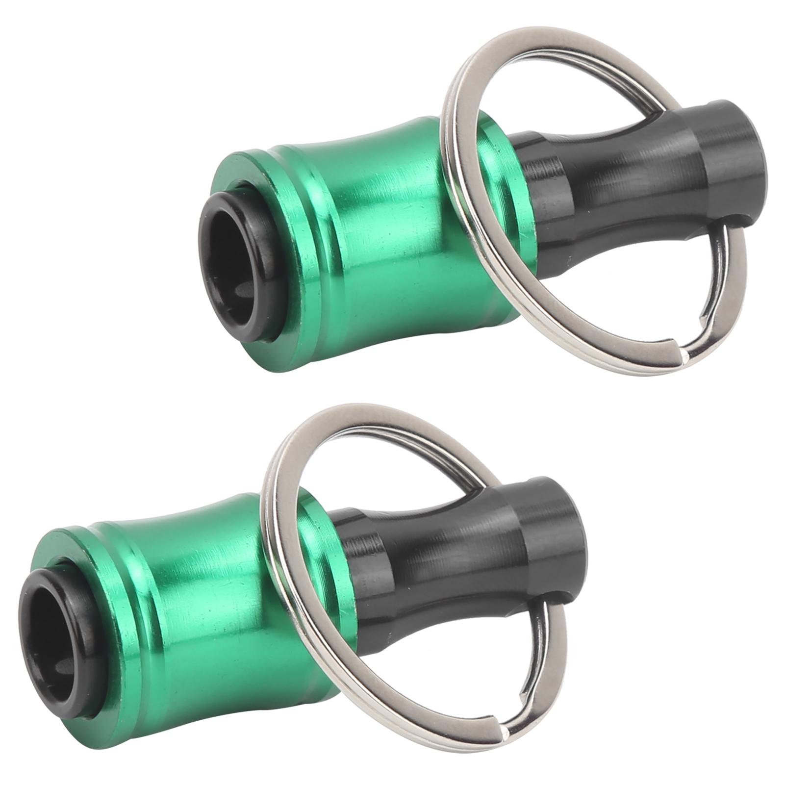 2Pcs Screwdriver Bit Holder Keychain Extension Bar Quick Release Adapter Tool Aluminium Alloy