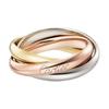 Trinity Classic Dynamic Three-Ring 18K Gold Ring Unisex Rings Multicolor B4234200