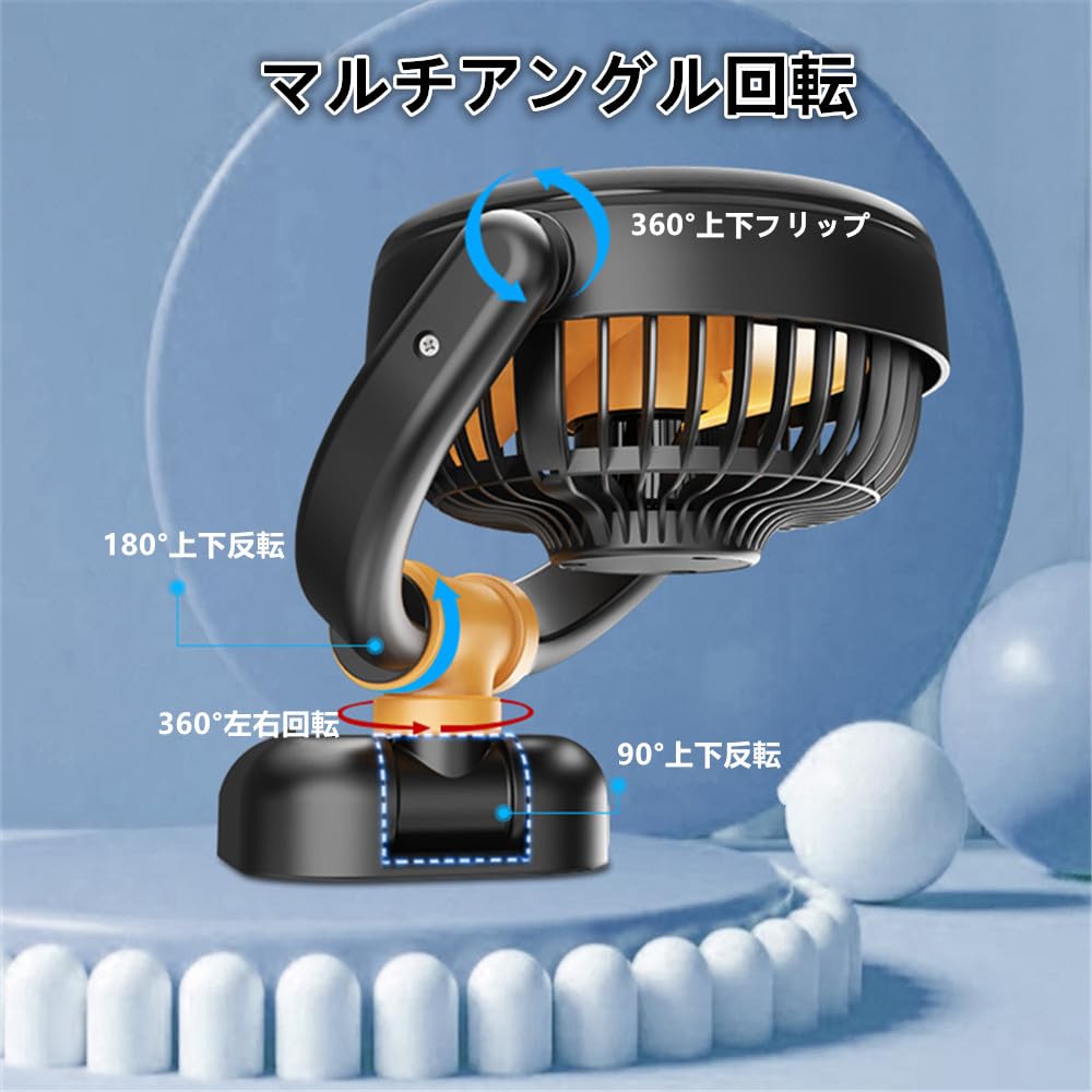 AUSTYLCO Car Single Head Fan, Car Fan, 2024 Newest Model, Car Fan, Electric Car