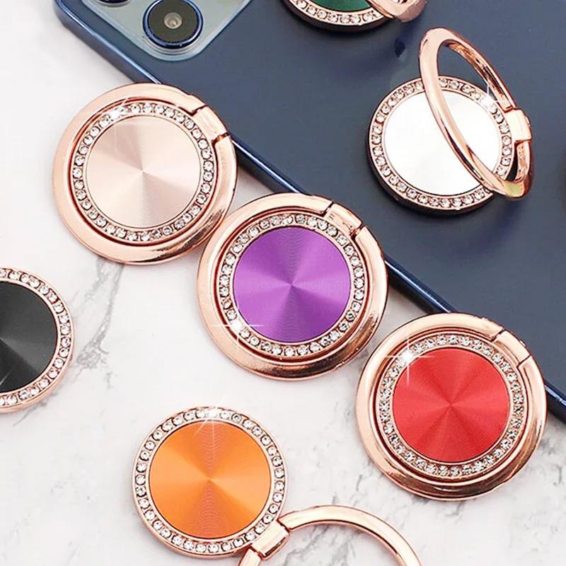 Finger Ring Mobile Phone Holder Stand 360 Degree Foldable Magnet Metal Hand Band Bracket Portable Phone Accessories