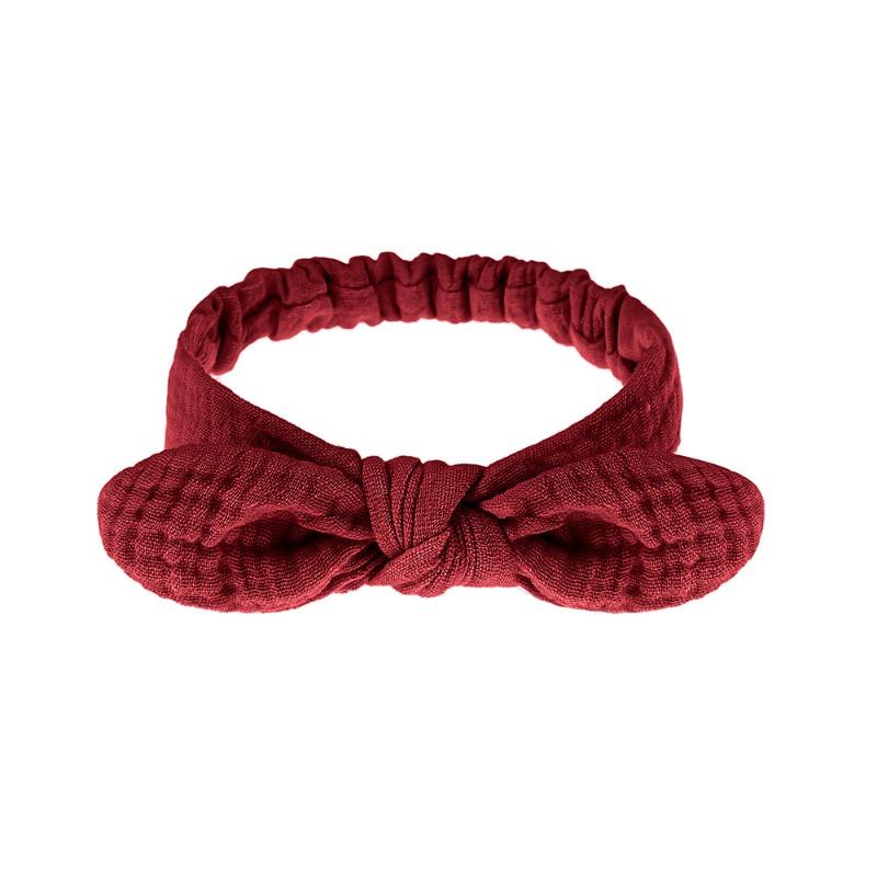 Fascia per Capelli da Bambino Stile Europeo e Americano Fascia Elastica in Garza di Cotone per Bambino Accessori per Capelli con Orecchie di Coniglio Fascia Nuovi Stili