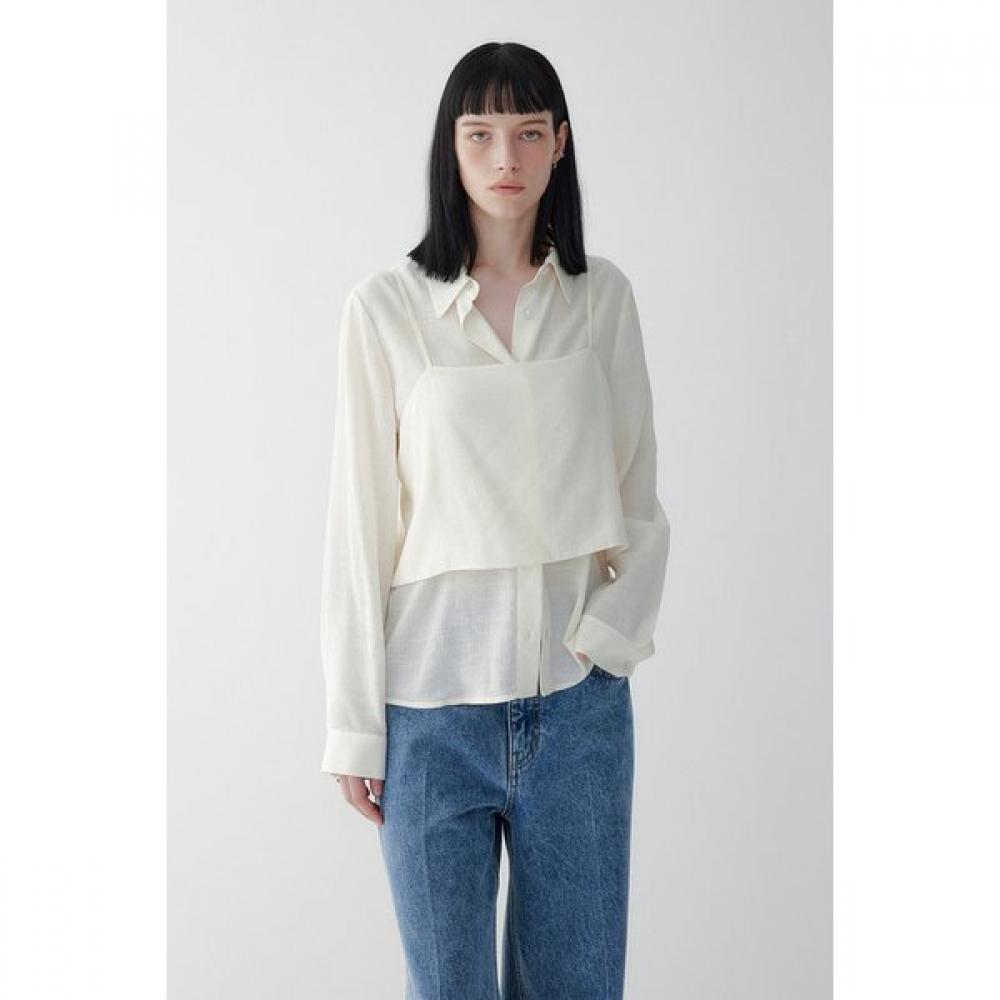 Vov Layered Sheer Blouse 7155360006 blacks/S