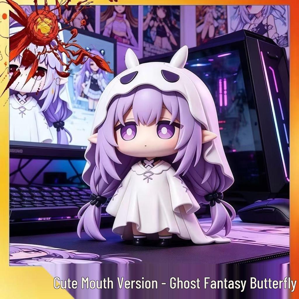 Xia Die 2D Ghost Figure - Cute Game-Inspired Desktop Ornament
