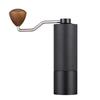 Manual Coffee Grinder with 24 Compact Black 420 Stainless Steel 25g Long Aluminum Walnut Suitable for Camping and Home Use Click-Step Grinding,