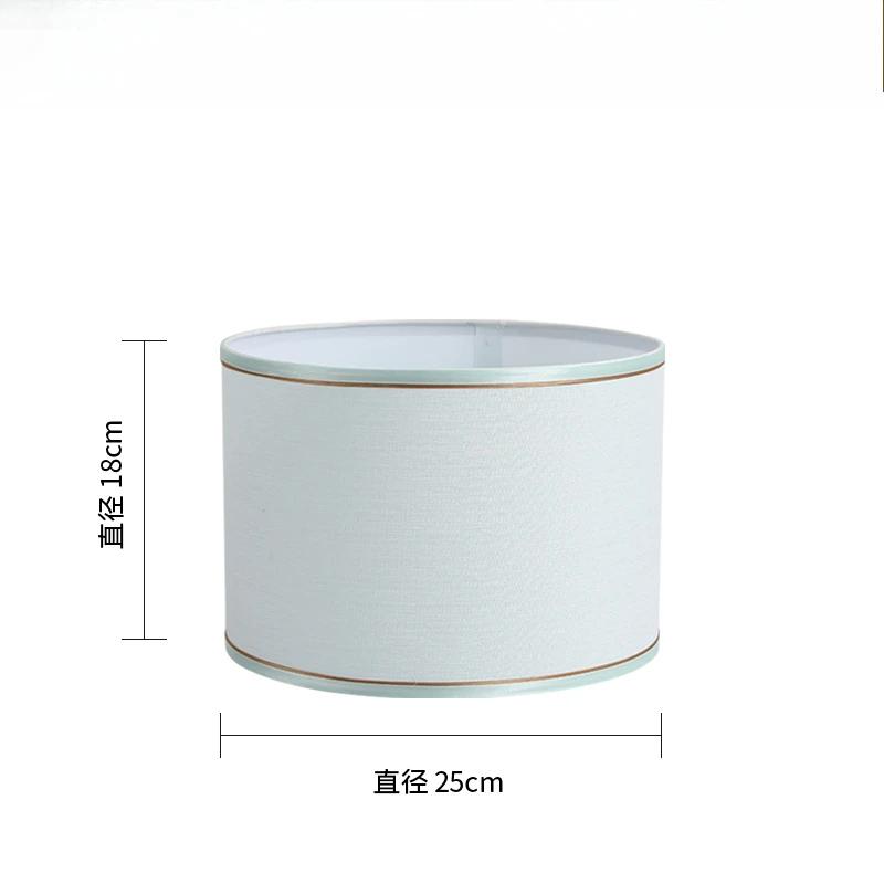 Nordic Cloth Metal Lamp Shade Home Decoration E27 Linen Fabric Metal Desk Lamp Cloth Lampshade 14/22/25cm Height